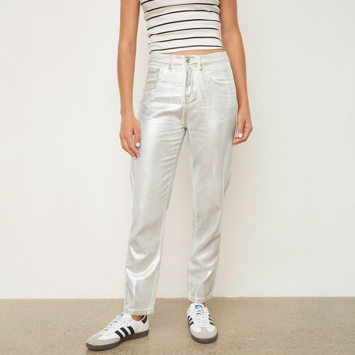 SYBILLA - Jeans Mom Tiro Medio Mujer Sybilla