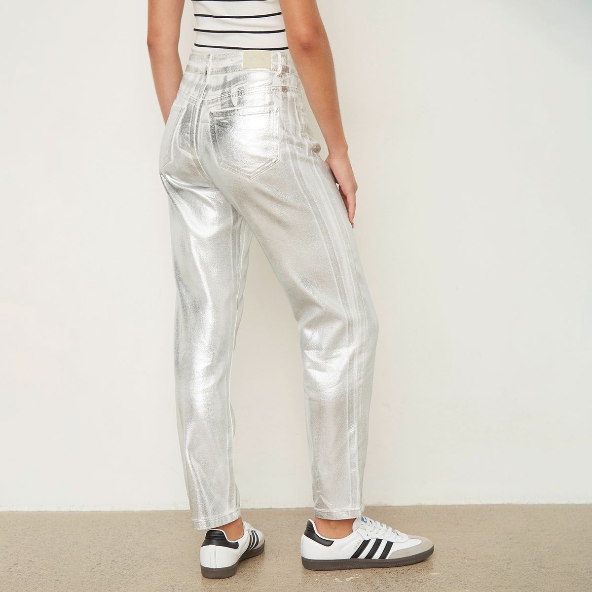 SYBILLA - Jeans Mom Tiro Medio Mujer Sybilla