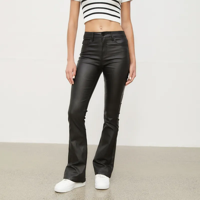 SYBILLA - Jeans Sybilla Flare Tiro Medio Mujer Algodón