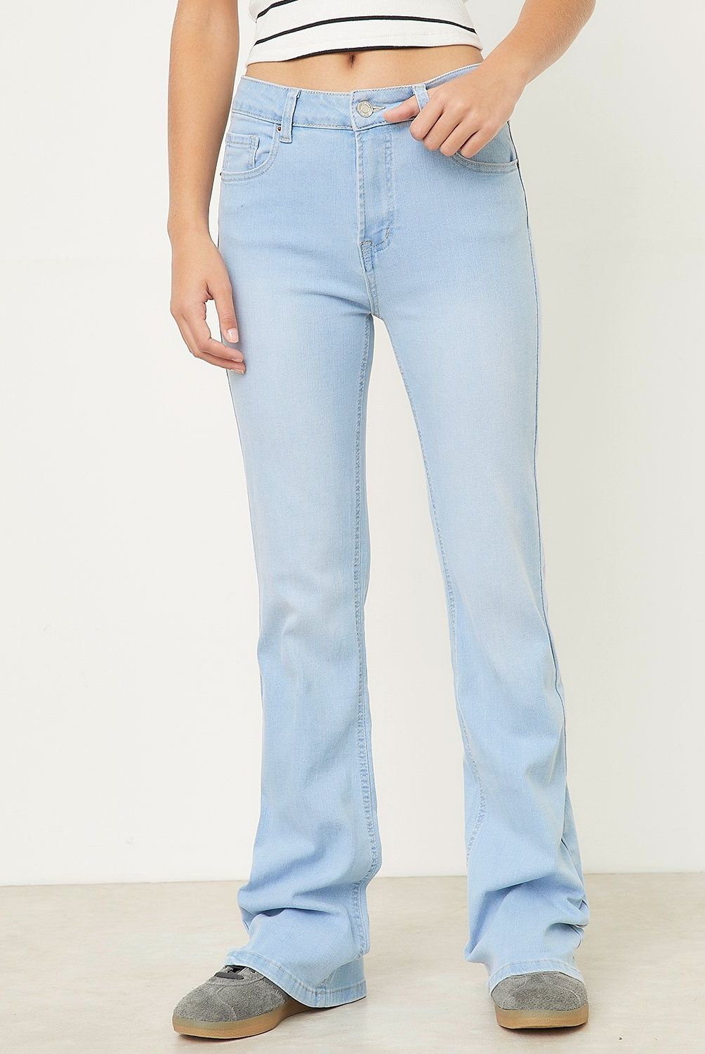 SYBILLA - Jeans Sybilla Flare Tiro Medio Mujer Algodón