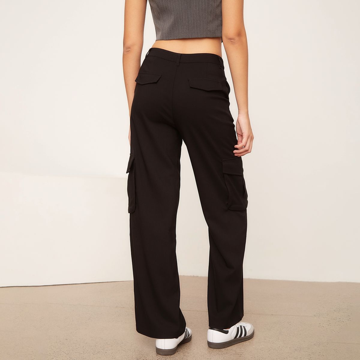SYBILLA - Pantalón Cargo Tiro Bajo Mujer Sybilla