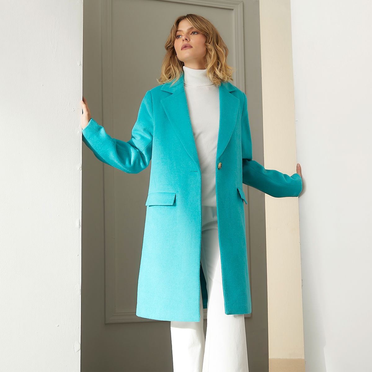 BASEMENT - Abrigo Paño  Mujer Basement