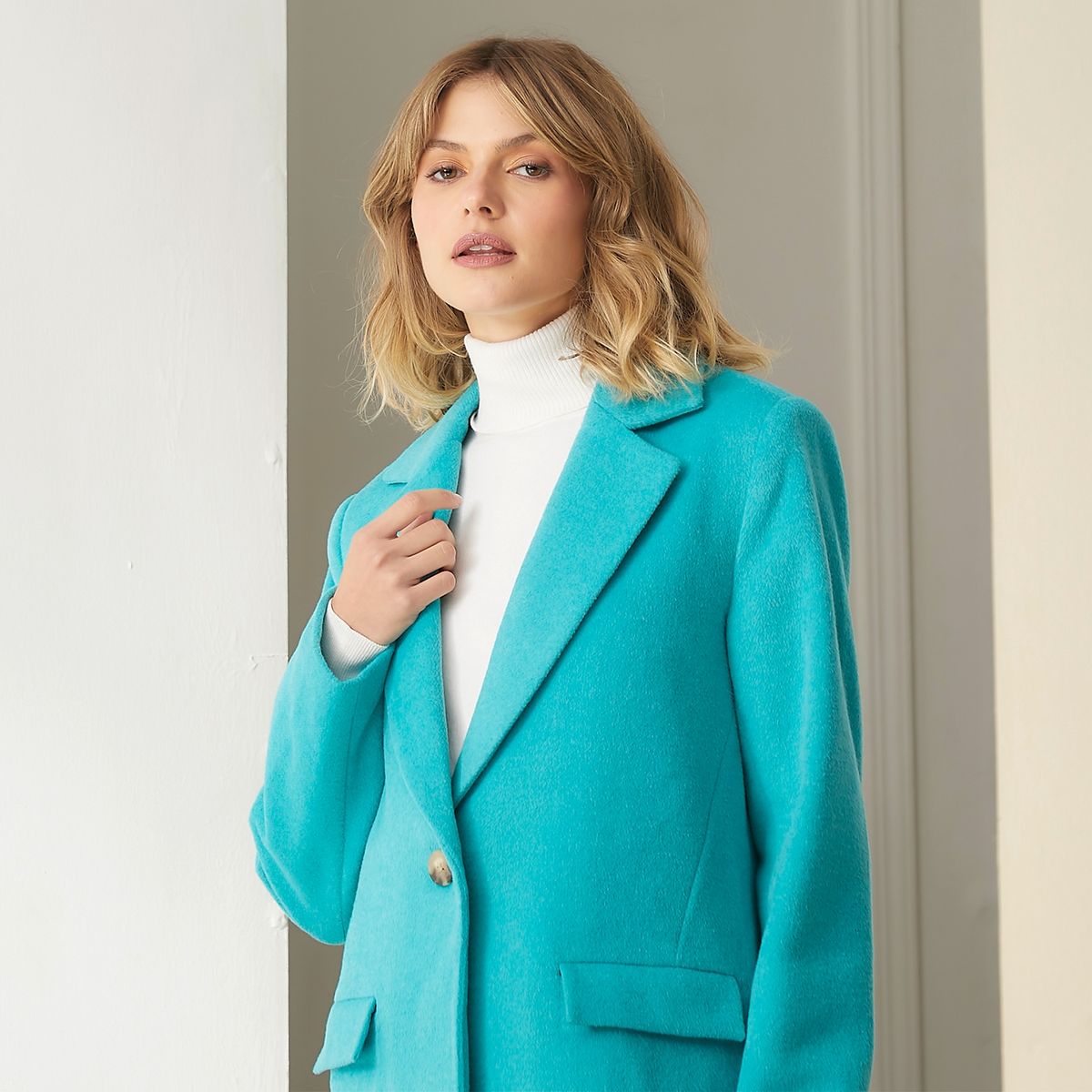 BASEMENT - Abrigo Paño  Mujer Basement