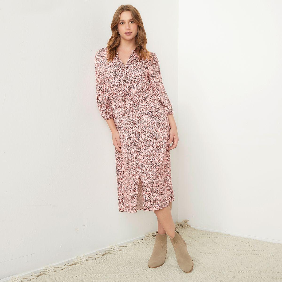 ELLE - Vestido Midi Mujer Elle