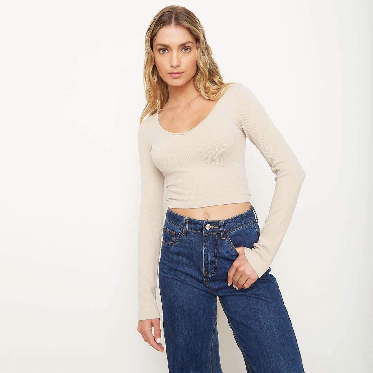 SYBILLA - Polera Manga Larga Mujer Sybilla