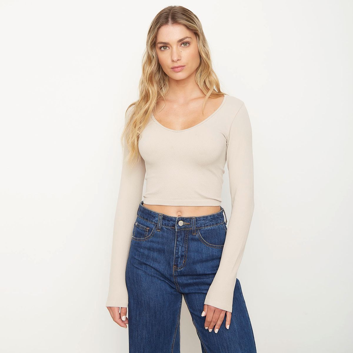 SYBILLA - Polera Manga Larga Mujer Sybilla