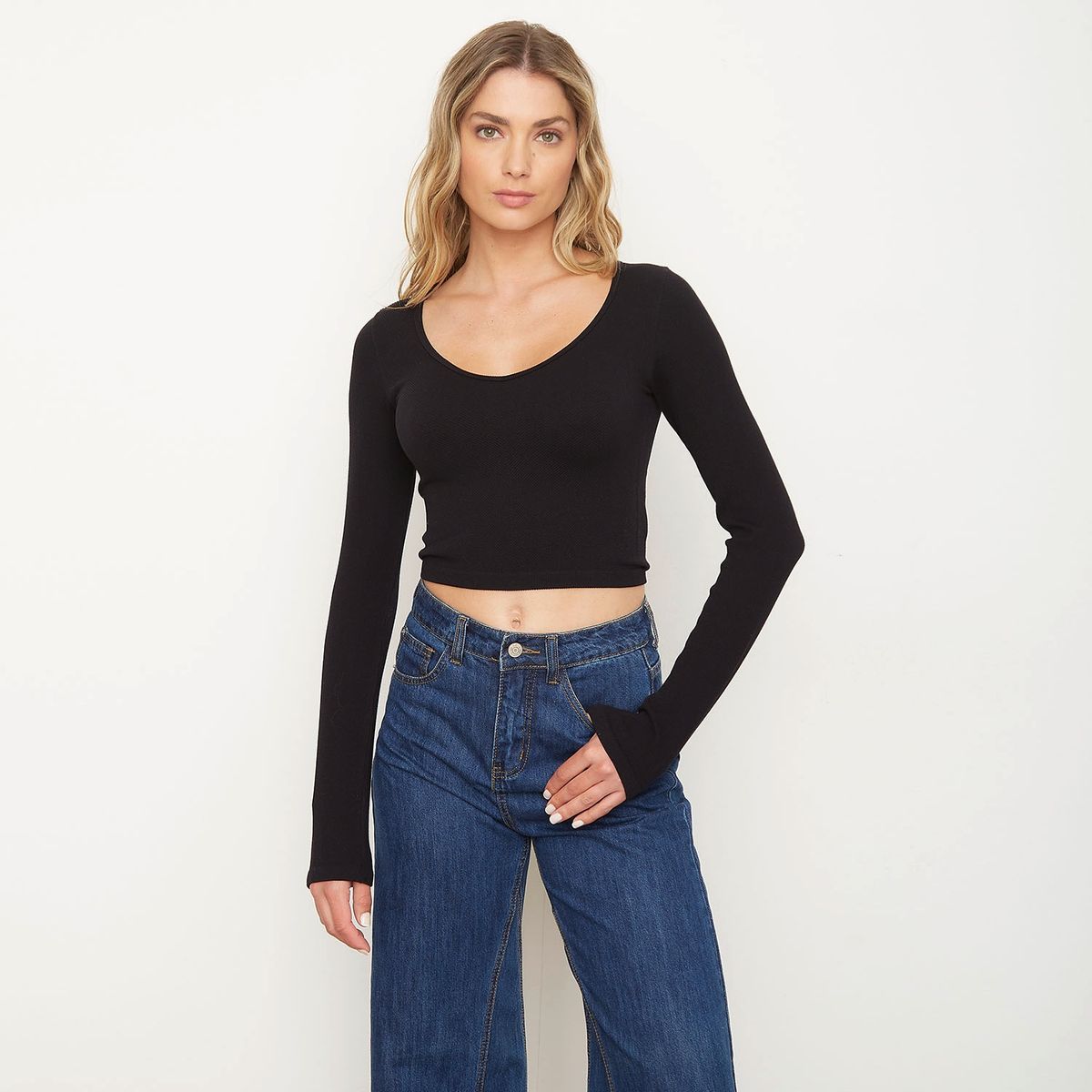 SYBILLA - Polera Manga Larga Mujer Sybilla