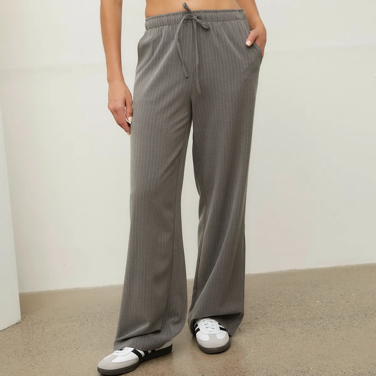 SYBILLA - Pantalón Wide Leg Tiro Alto Mujer Sybilla