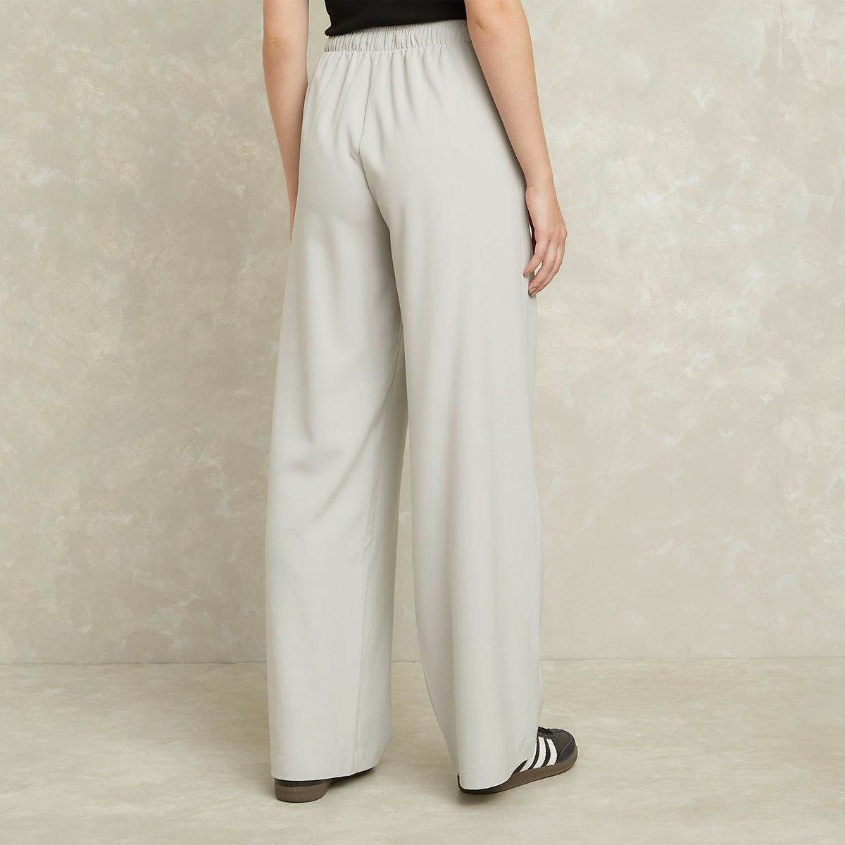SYBILLA - Pantalón Wide Leg Tiro Alto Mujer Sybilla