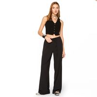Pantalón Wide Leg Tiro Alto Mujer
