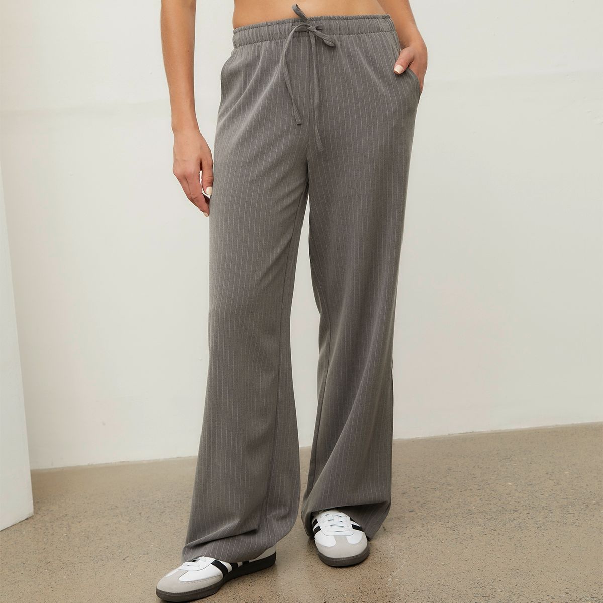 SYBILLA - Pantalón Wide Leg Tiro Alto Mujer Sybilla