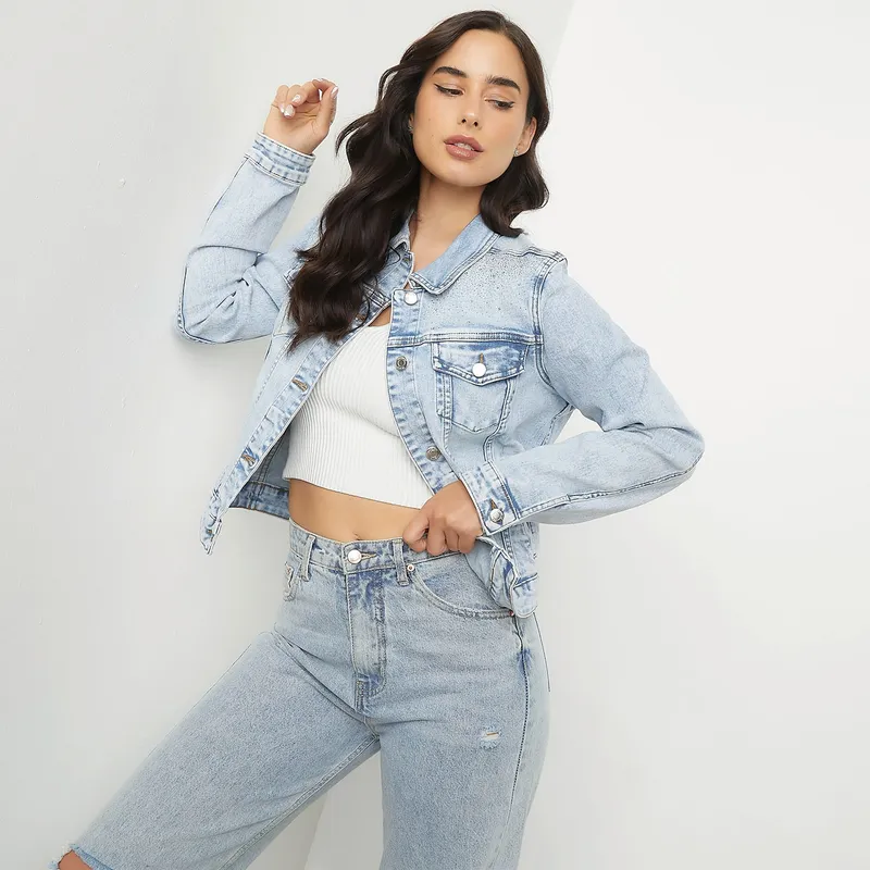 MOSSIMO Chaquetas De Jeans Mujer Mossimo