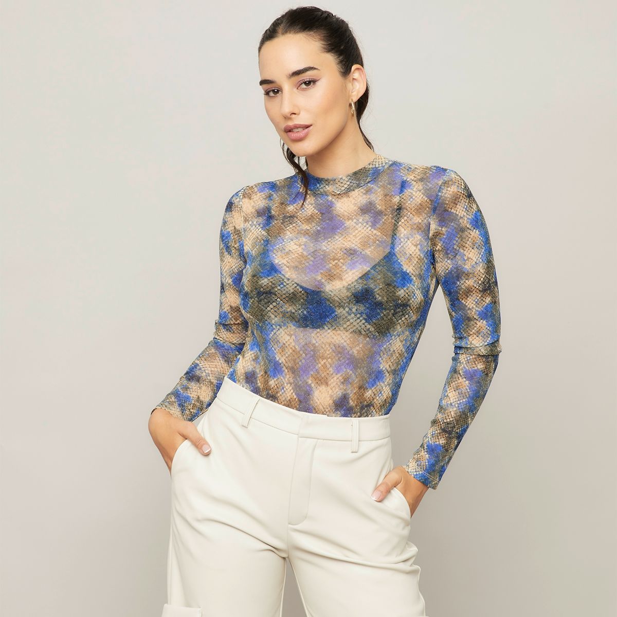 MOSSIMO - Body Manga Larga Mujer Mossimo