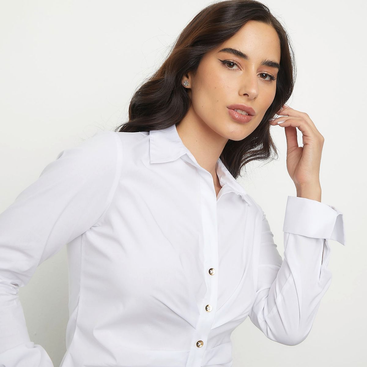 MOSSIMO - Blusa Manga Larga Algodón Mujer Mossimo