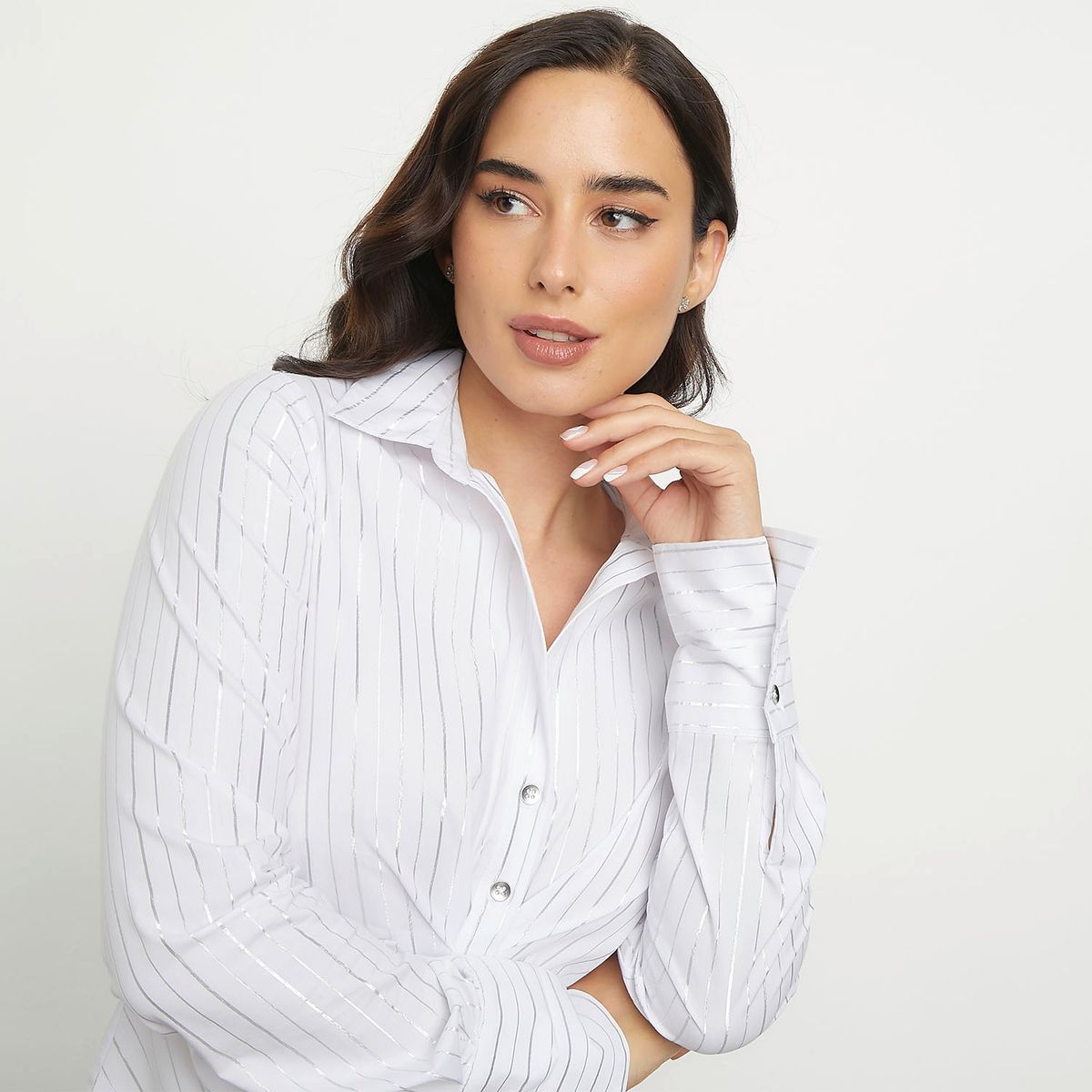 MOSSIMO - Blusa Manga Larga Algodón Mujer Mossimo