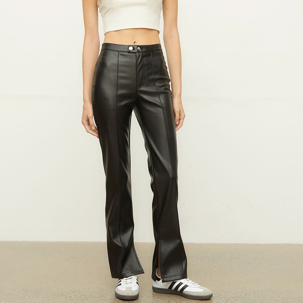 SYBILLA - Pantalón Flare Tiro Alto Mujer Sybilla