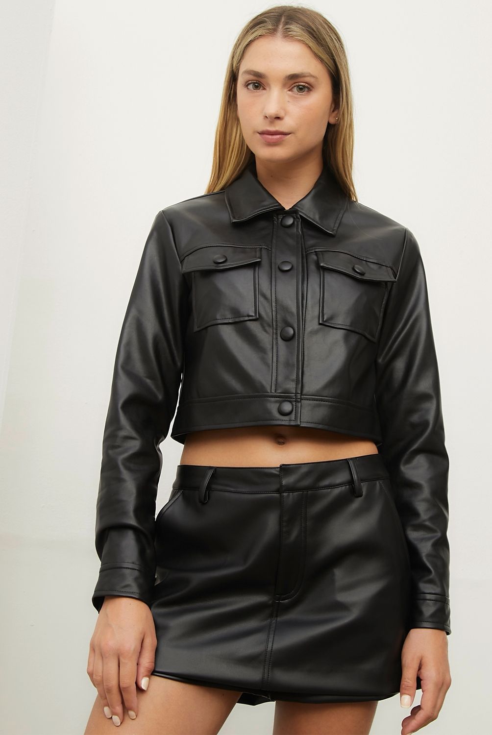 SYBILLA - Chaqueta De Eco Cuero Mujer Sybilla