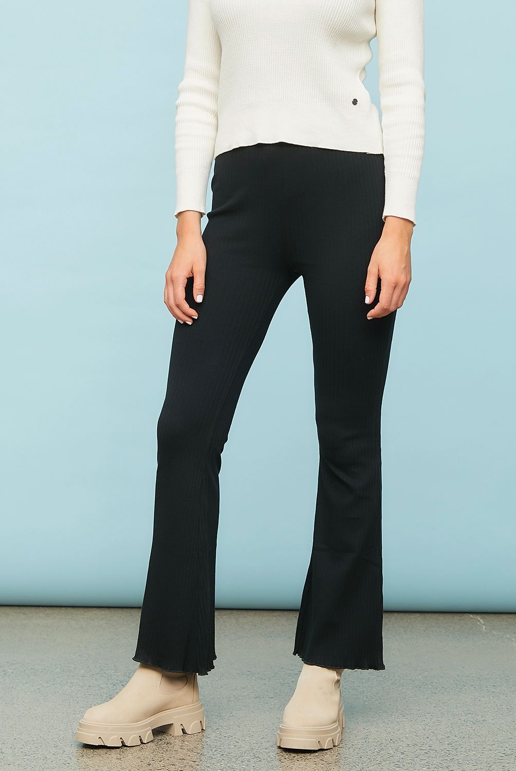 DOO AUSTRALIA - Pantalón Flare Tiro Alto Mujer Doo Australia