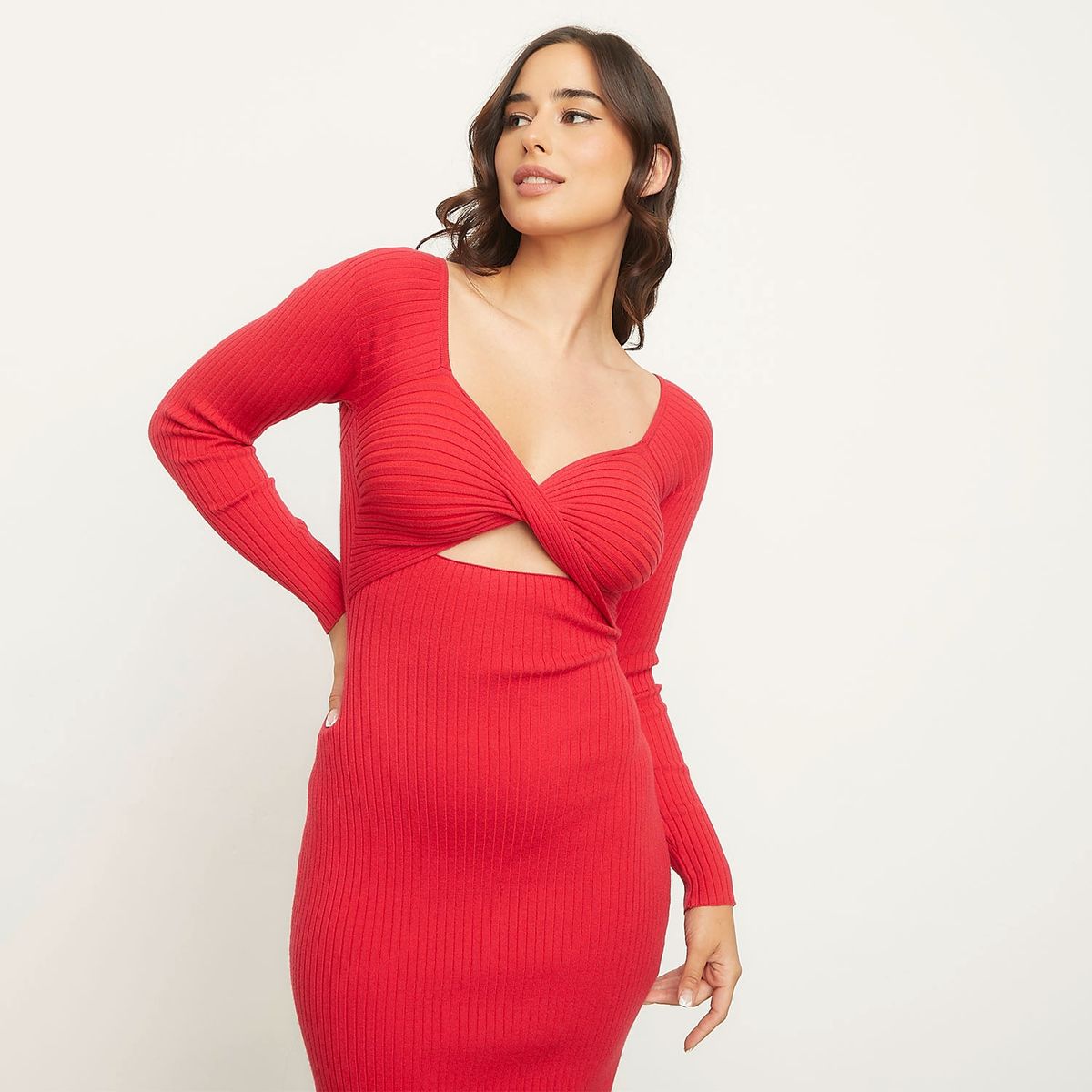 MOSSIMO - Vestido Midi Mujer Mossimo