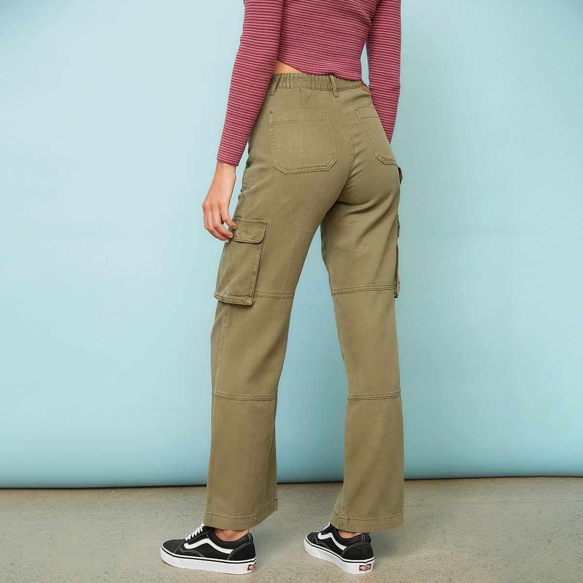 DOO AUSTRALIA - Pantalón Cargo Tiro Alto Mujer Doo Australia