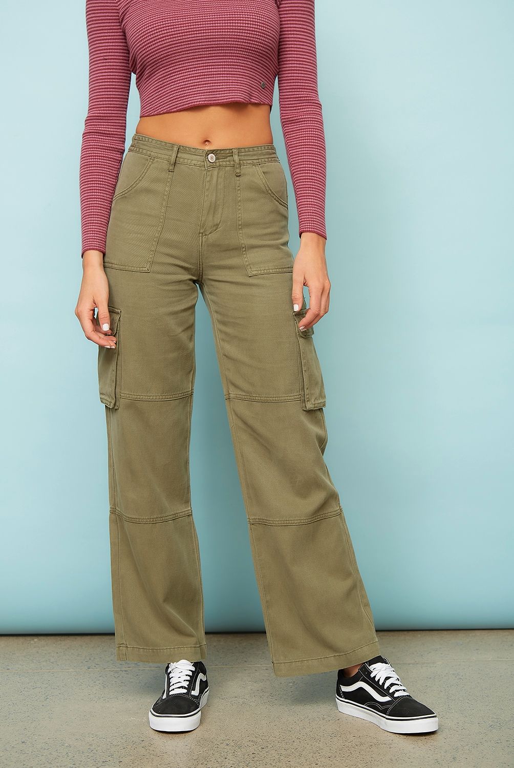 DOO AUSTRALIA - Pantalón Cargo Tiro Alto Mujer Doo Australia