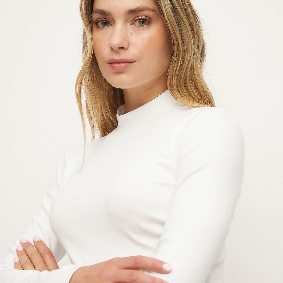 SYBILLA - Polera Manga Larga Algodón Mujer Sybilla