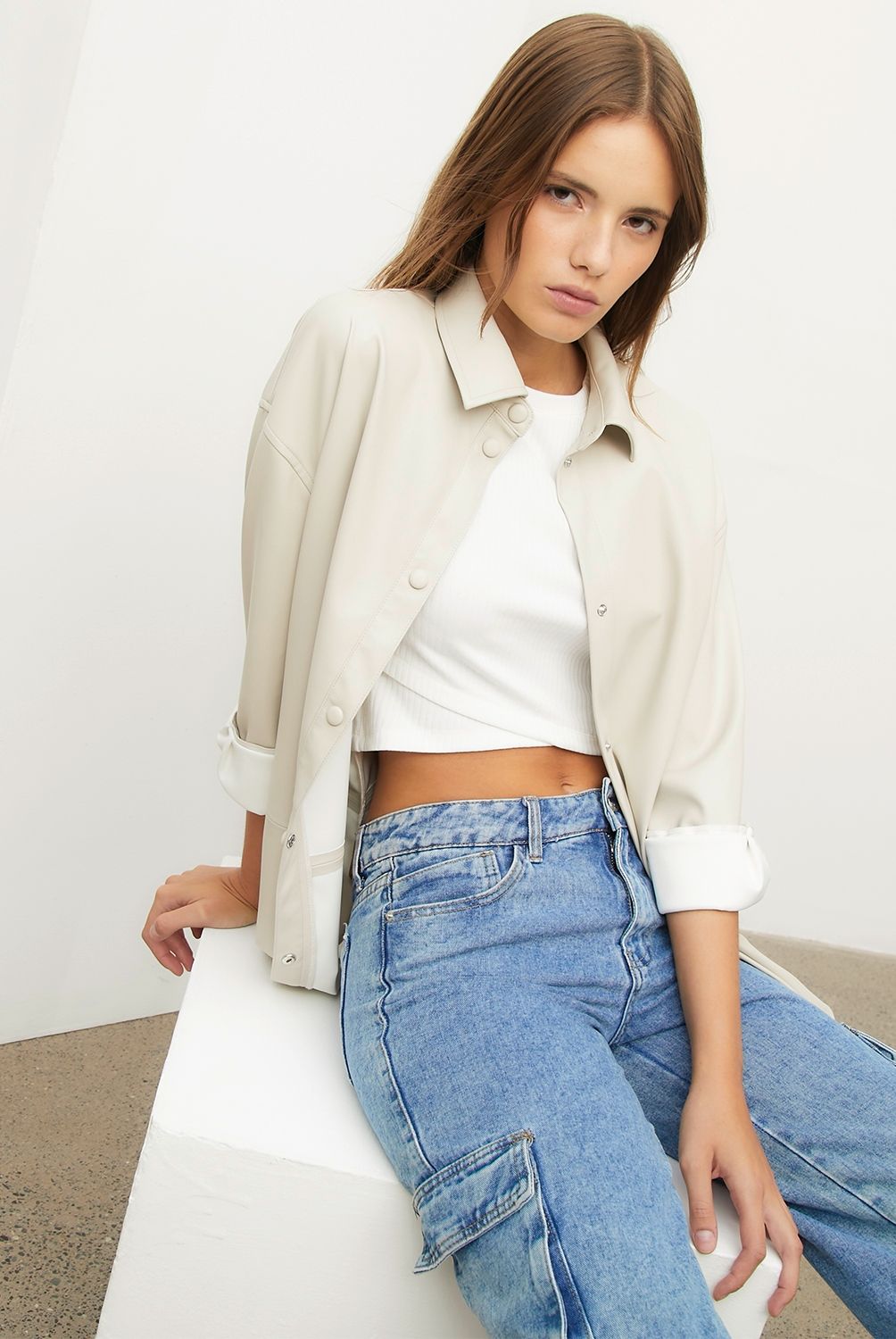 SYBILLA - Chaqueta Eco Cuero Mujer Sybilla