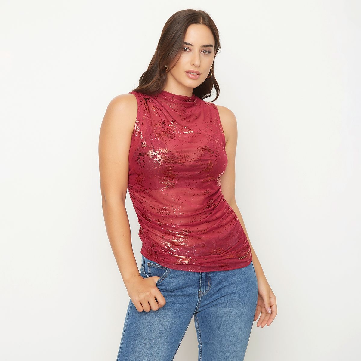 MOSSIMO - Polera Sin Manga Mujer Mossimo