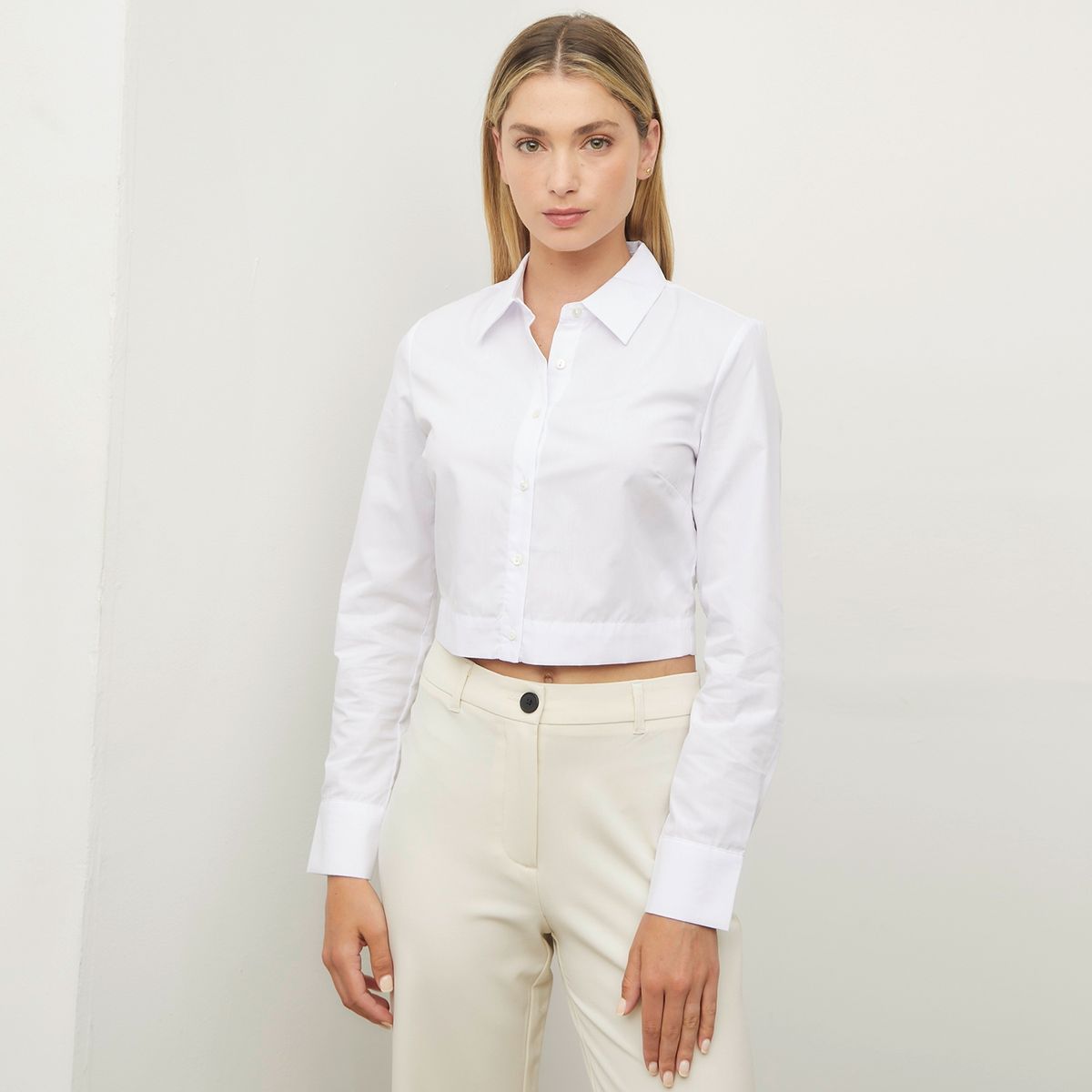 SYBILLA - Blusa Manga Larga Algodón Mujer Sybilla