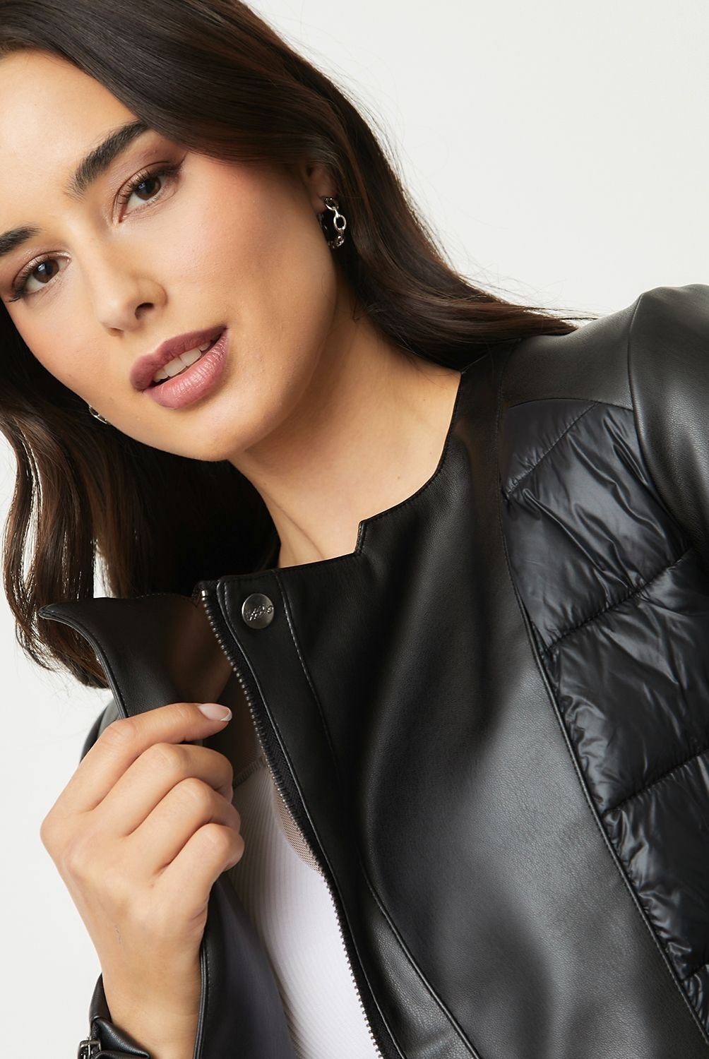 MOSSIMO - Chaqueta Cuero Mujer Mossimo