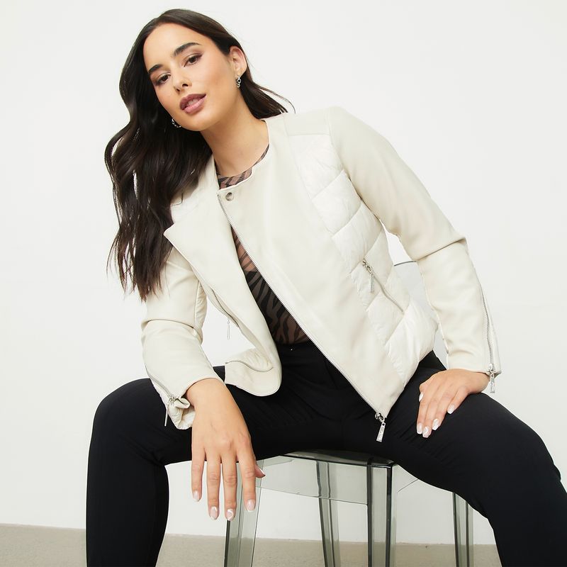 MOSSIMO - Chaqueta Cuero Mujer Mossimo
