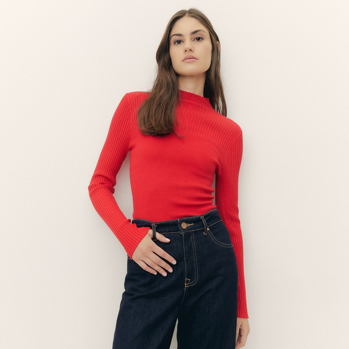 BASEMENT - Sweater Manga Larga Mujer Basement