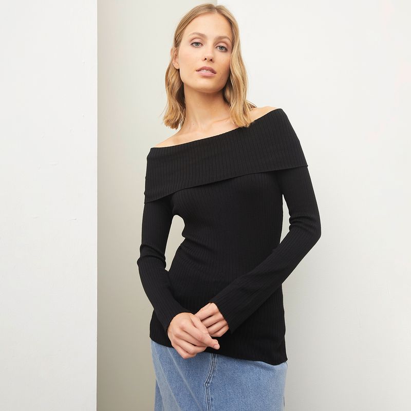 BASEMENT - Sweater Manga Larga Mujer Basement