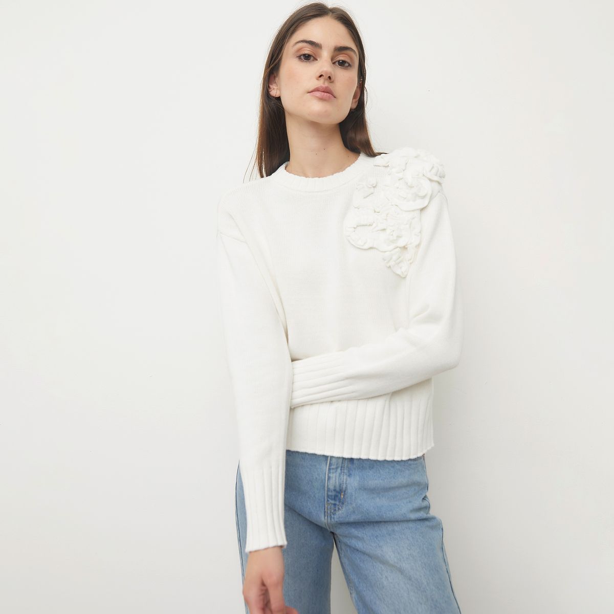 BASEMENT - Sweater Manga Larga Mujer Basement