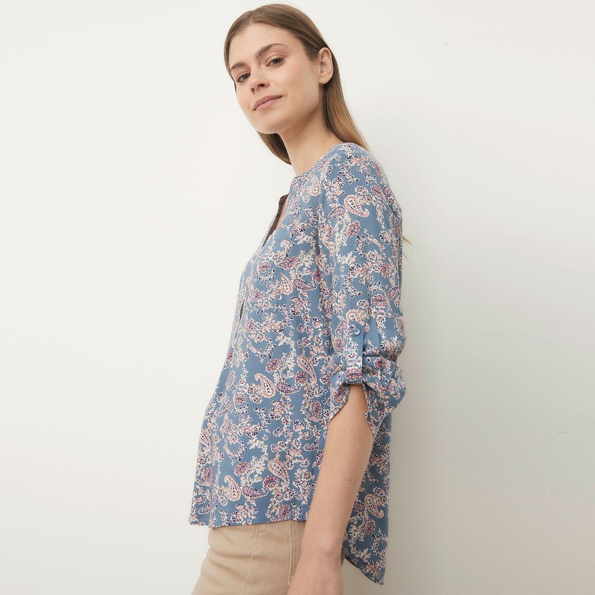 UNIVERSITY CLUB - Blusa Mujer University Club Viscosa Manga 3/4 Estampada