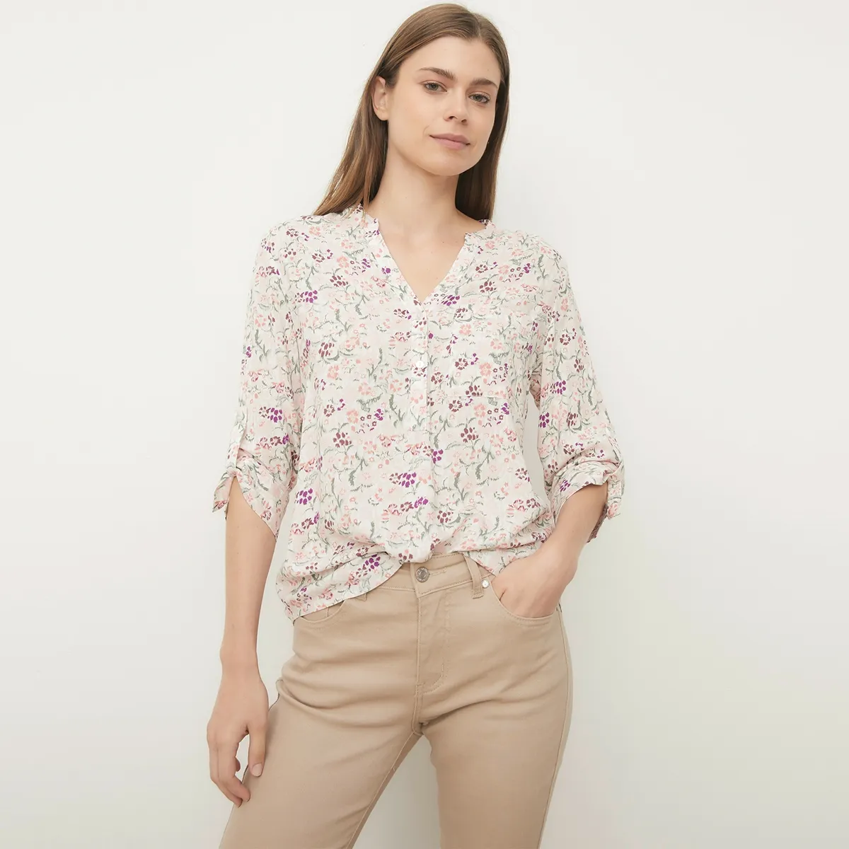 UNIVERSITY CLUB - Blusa Mujer University Club Viscosa Manga 3/4 Estampada