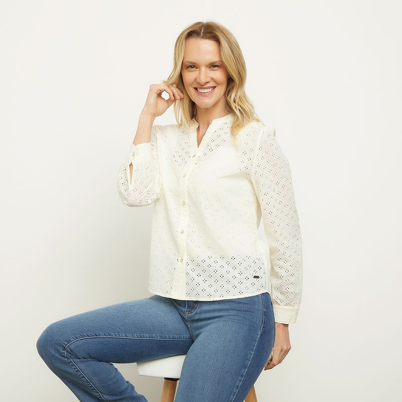 NEWPORT - Blusa Manga Larga Mujer Newport