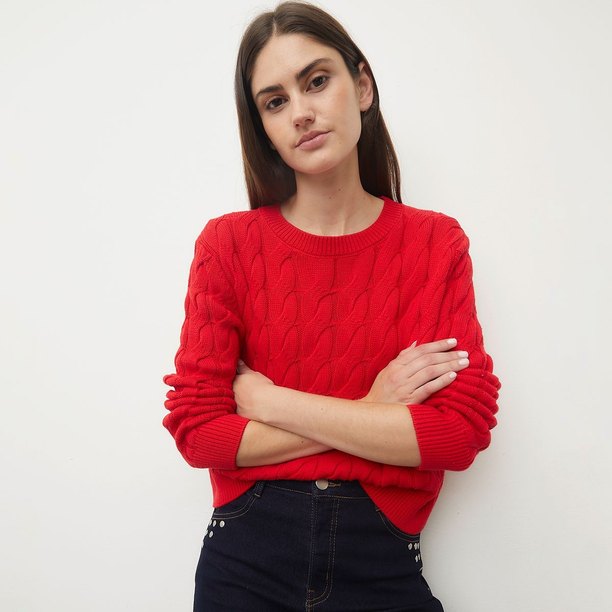 BASEMENT - Sweater Manga Larga Mujer Basement