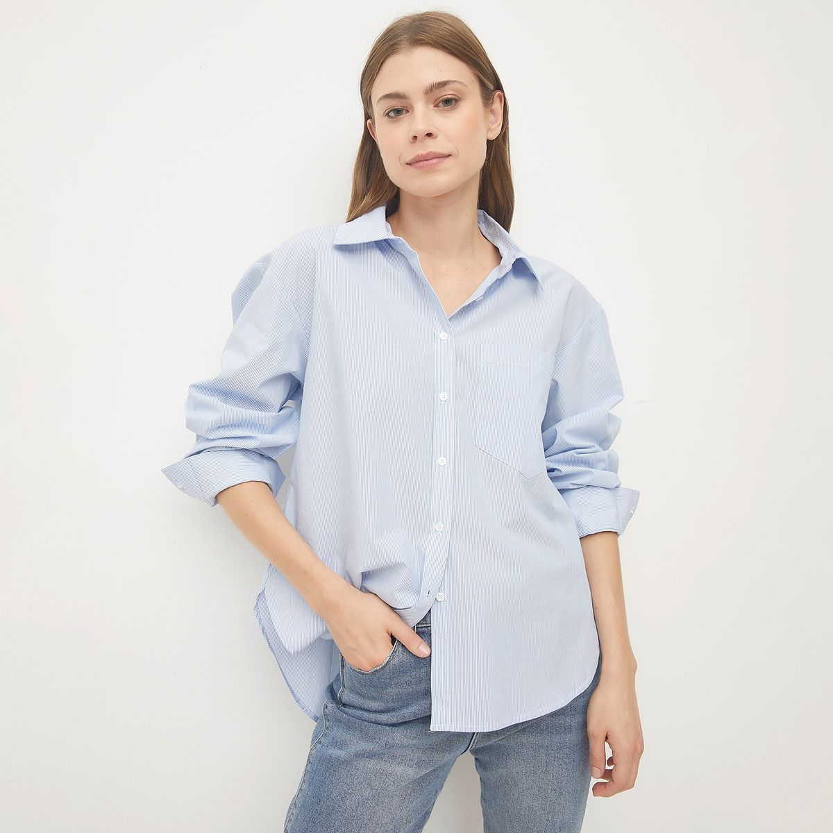 UNIVERSITY CLUB - Blusa Manga Larga Algodón Mujer University Club