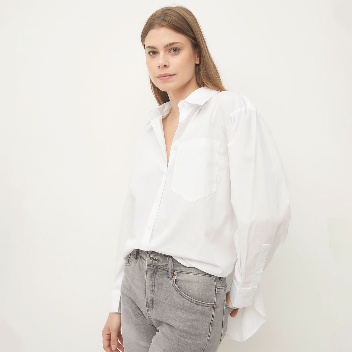 UNIVERSITY CLUB - Blusa Manga Larga Algodón Mujer University Club