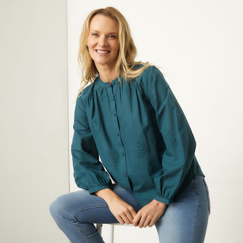 NEWPORT - Blusa Manga Larga Mujer Newport