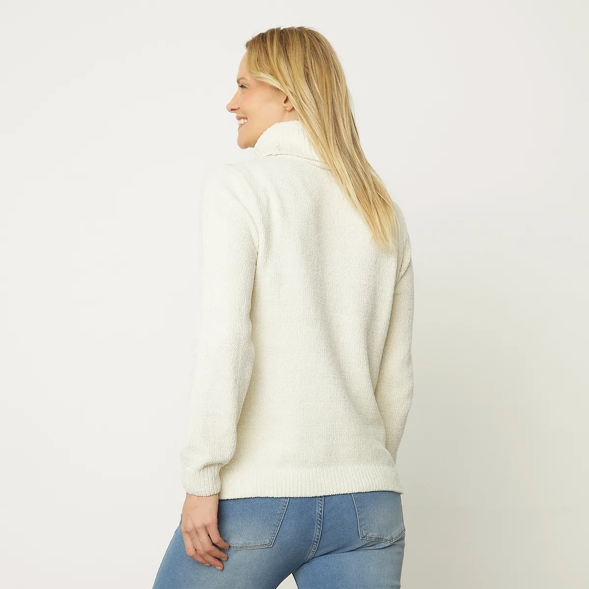 NEWPORT - Chaleco Chenille Cuello Alto Mujer Newport