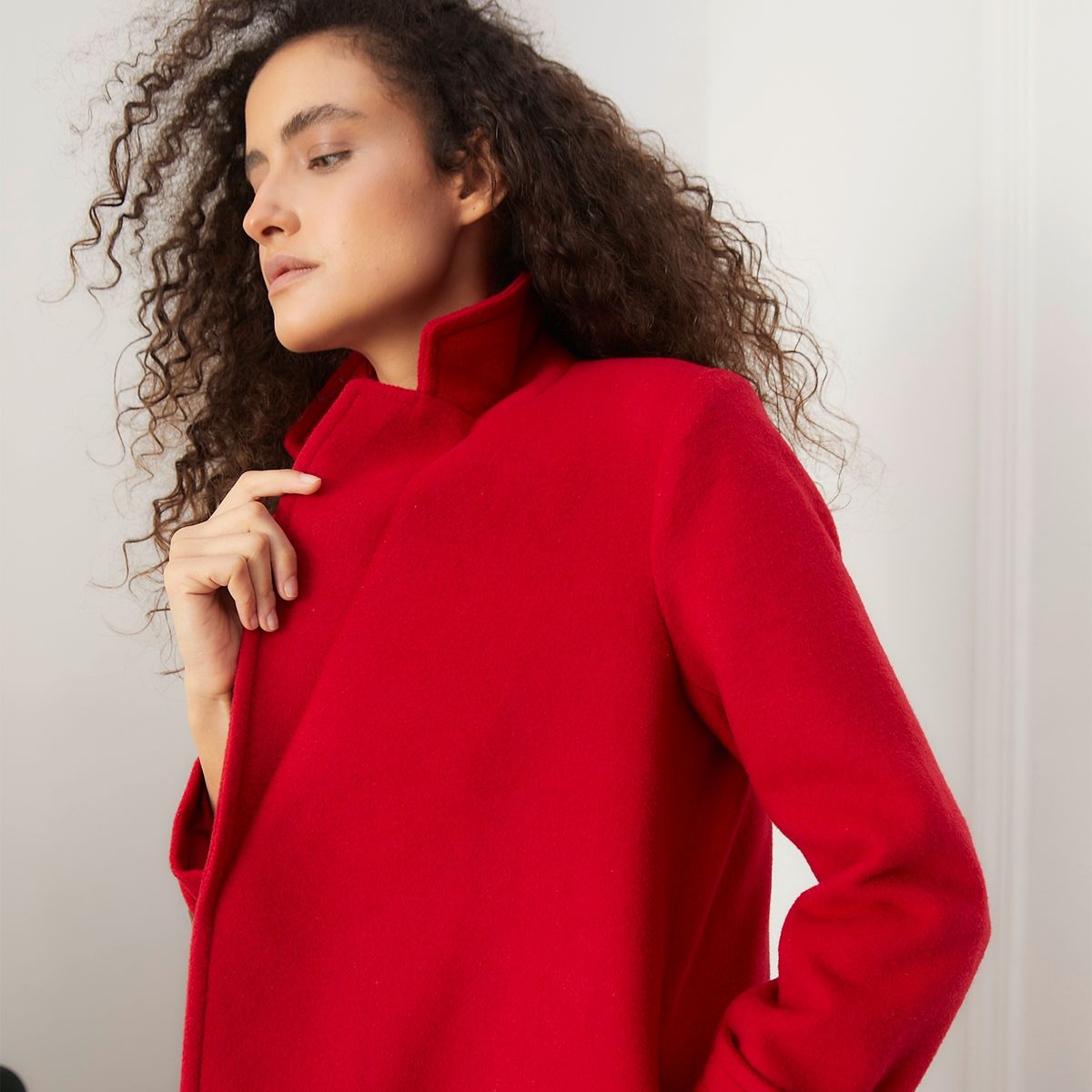 BASEMENT - Abrigo Paño Mujer Basement