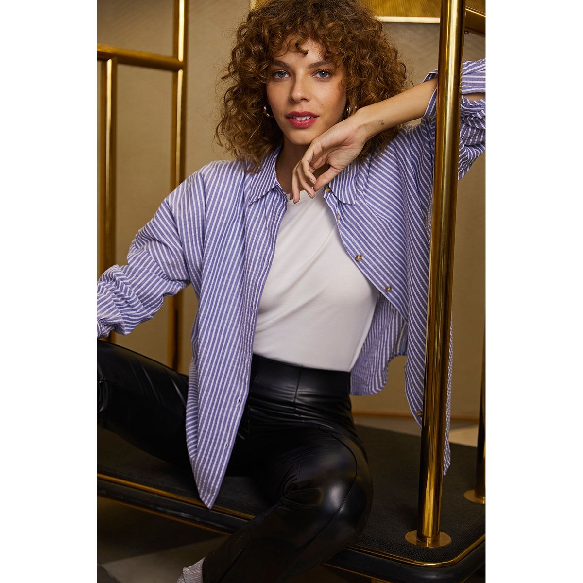 UNIVERSITY CLUB - Blusa Manga Larga Algodón Mujer University Club