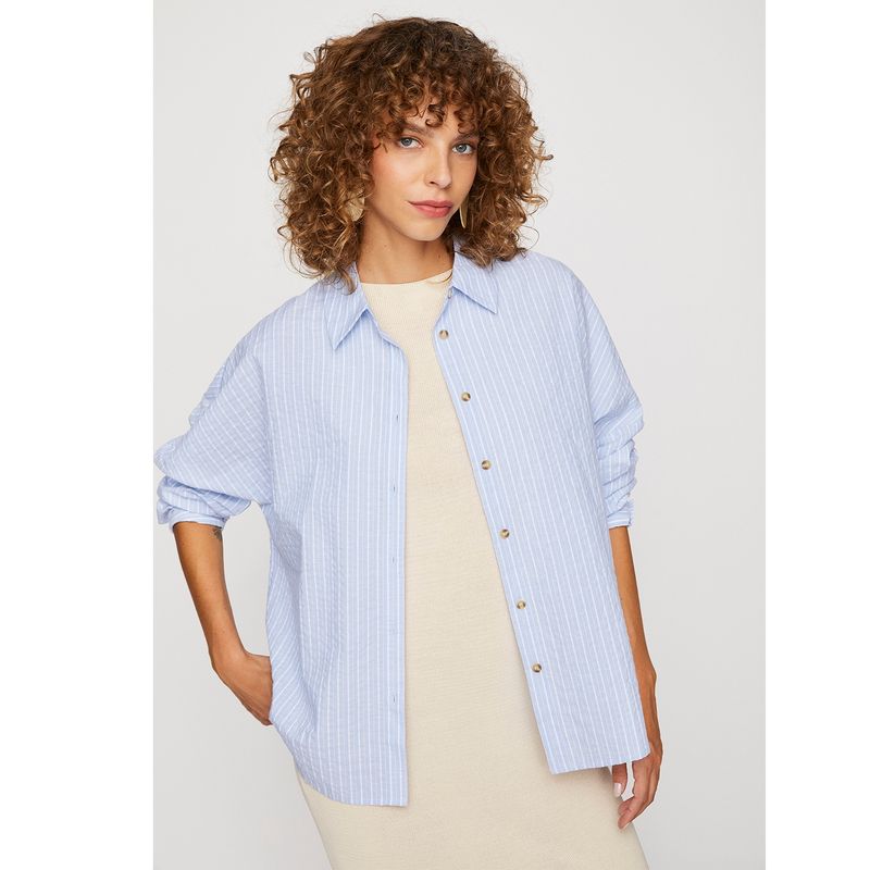 UNIVERSITY CLUB - Blusa Manga Larga Algodón Mujer University Club