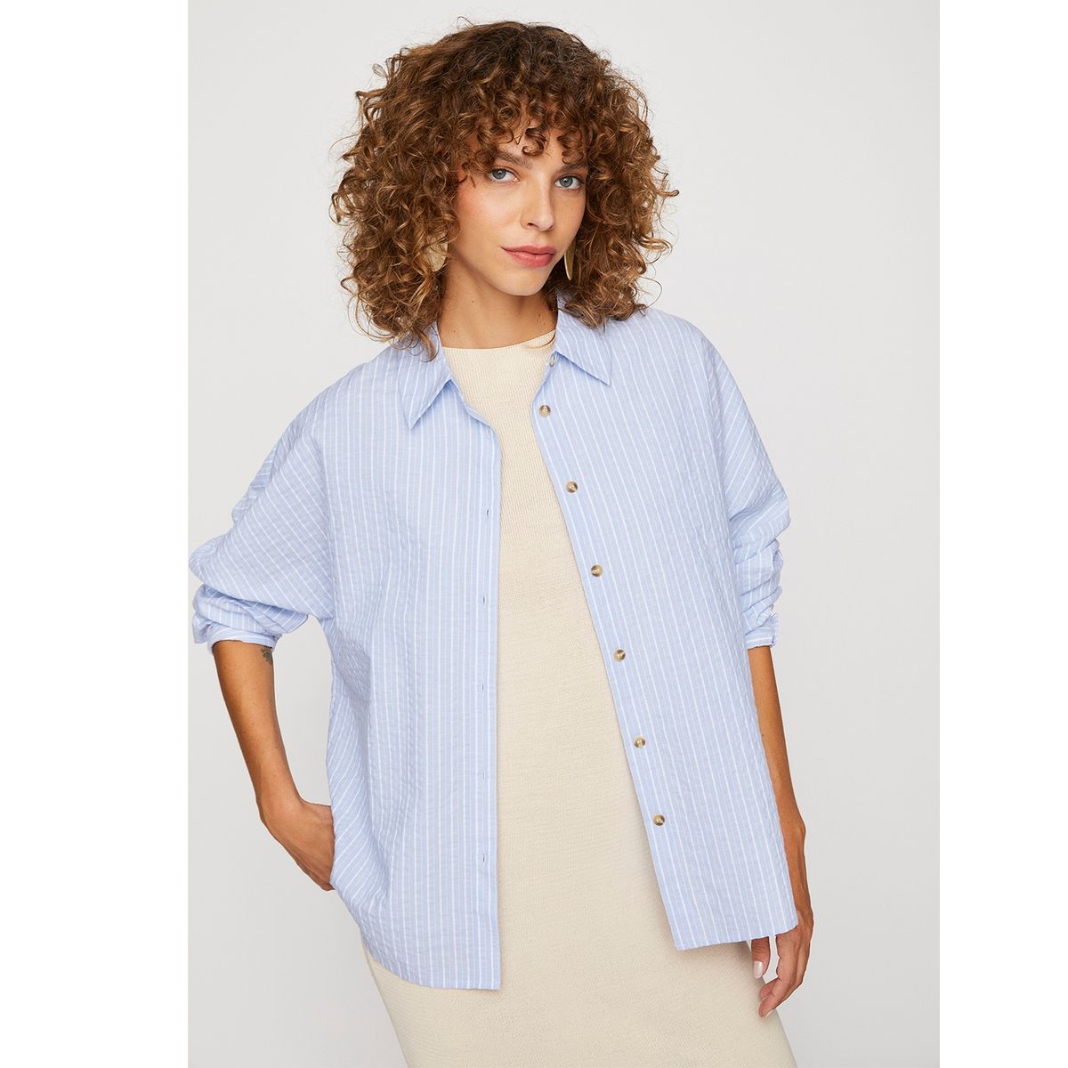 UNIVERSITY CLUB - Blusa Manga Larga Algodón Mujer University Club