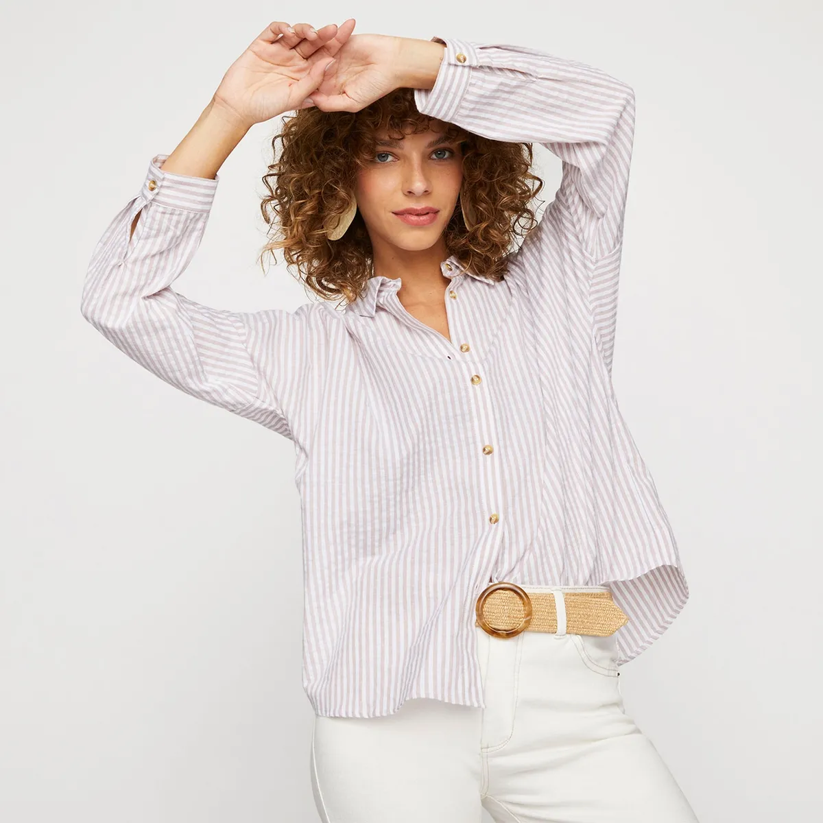 UNIVERSITY CLUB - Blusa Manga Larga Algodón Mujer University Club