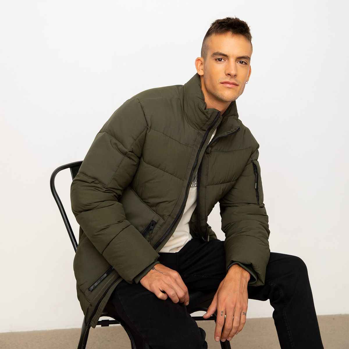 AMERICANINO - Parka Acolchada Recto Hombre Americanino