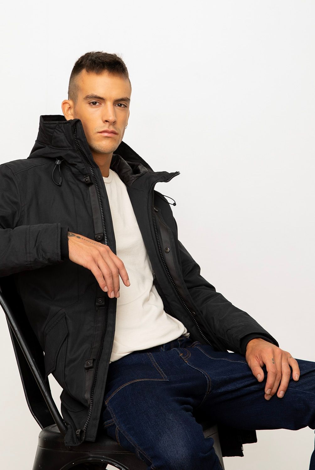 AMERICANINO - Parka Lisa Recto Hombre Americanino