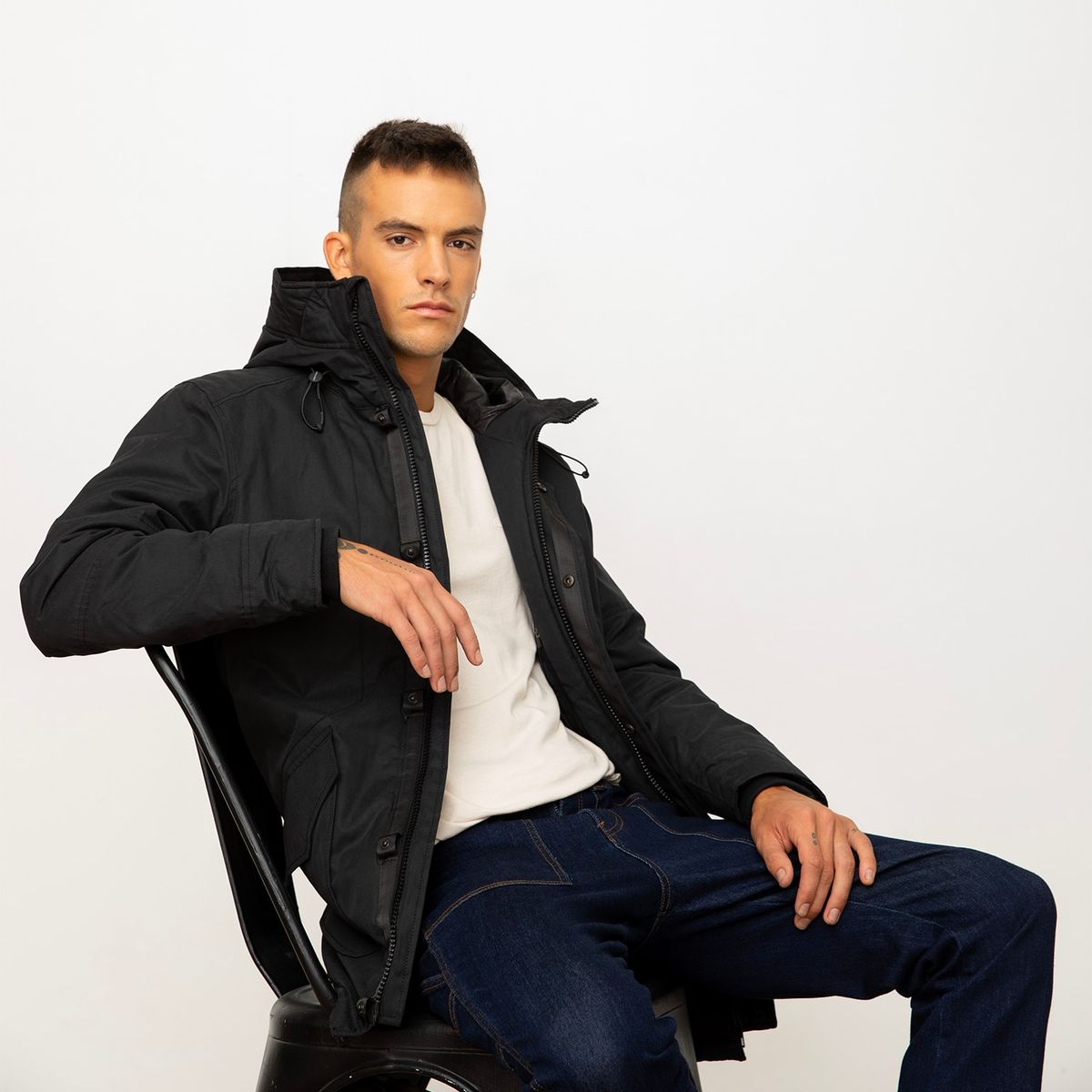 AMERICANINO - Parka Lisa Recto Hombre Americanino